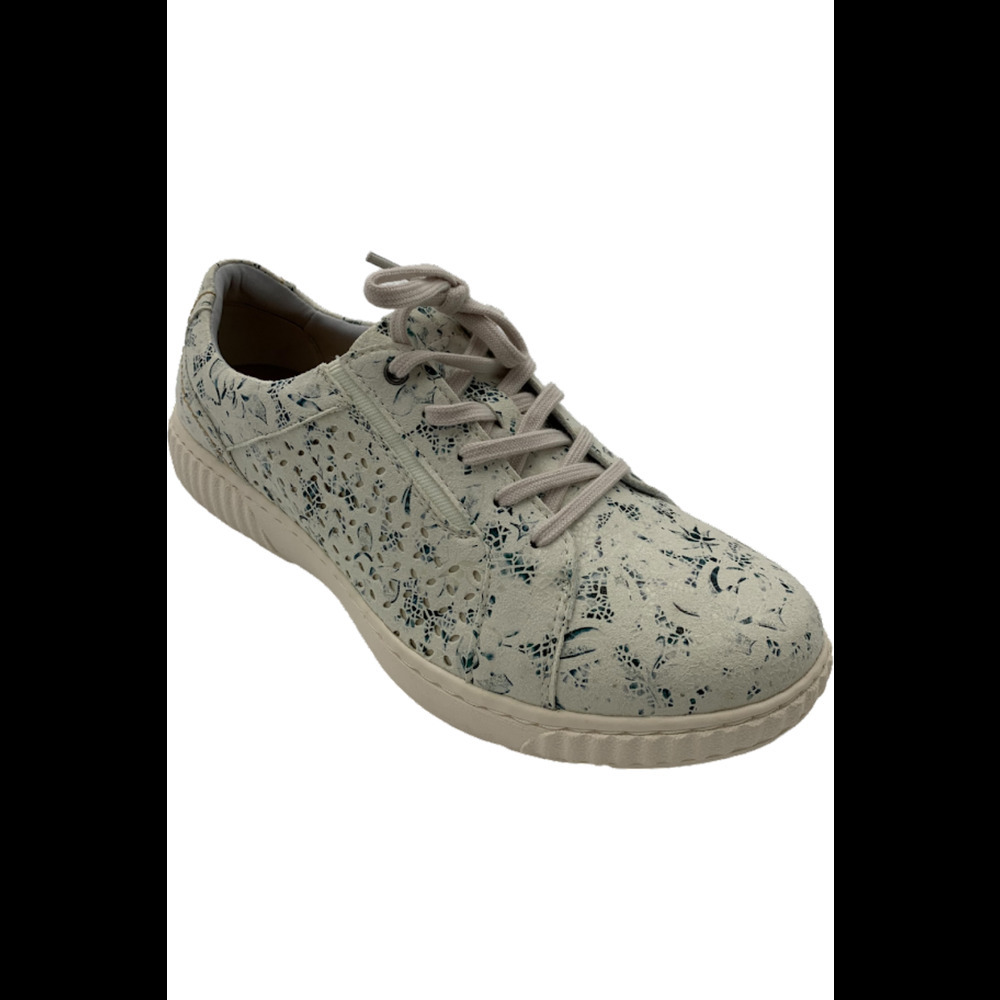 Clarks Collection Textile Casual Sneakers White Floral - Medium